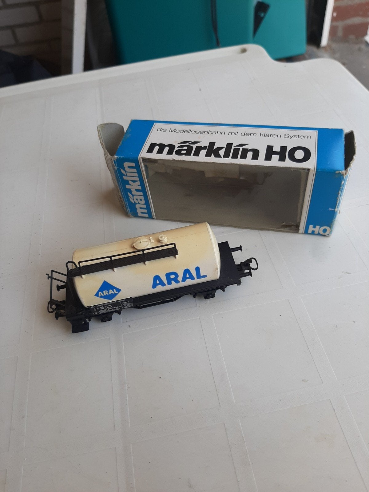 Märklin HO ARAL Tankwagon 4440 met originele doos, Ophalen, Wisselstroom, Gebruikt, Wagon