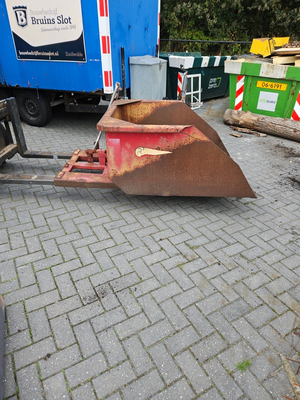 Wifo-Anema BV kiepbak voor heftruck, 500 kg, Tot 1000 kg, Ophalen, Voorzetapparatuur, Wifo-Anema BV