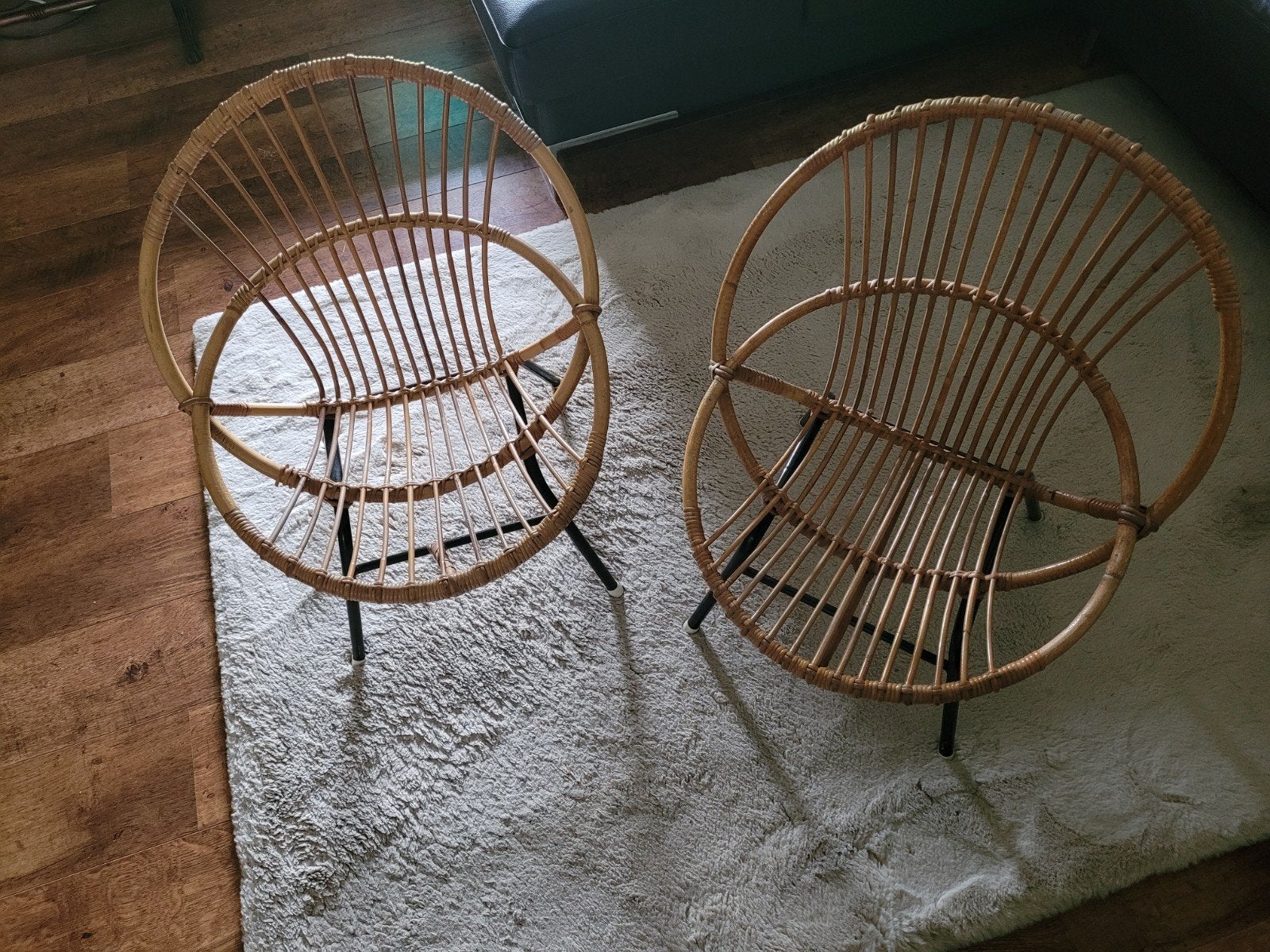 Rotan stoeltjes Rohe Noordwolde mooie staat, Ophalen of Verzenden