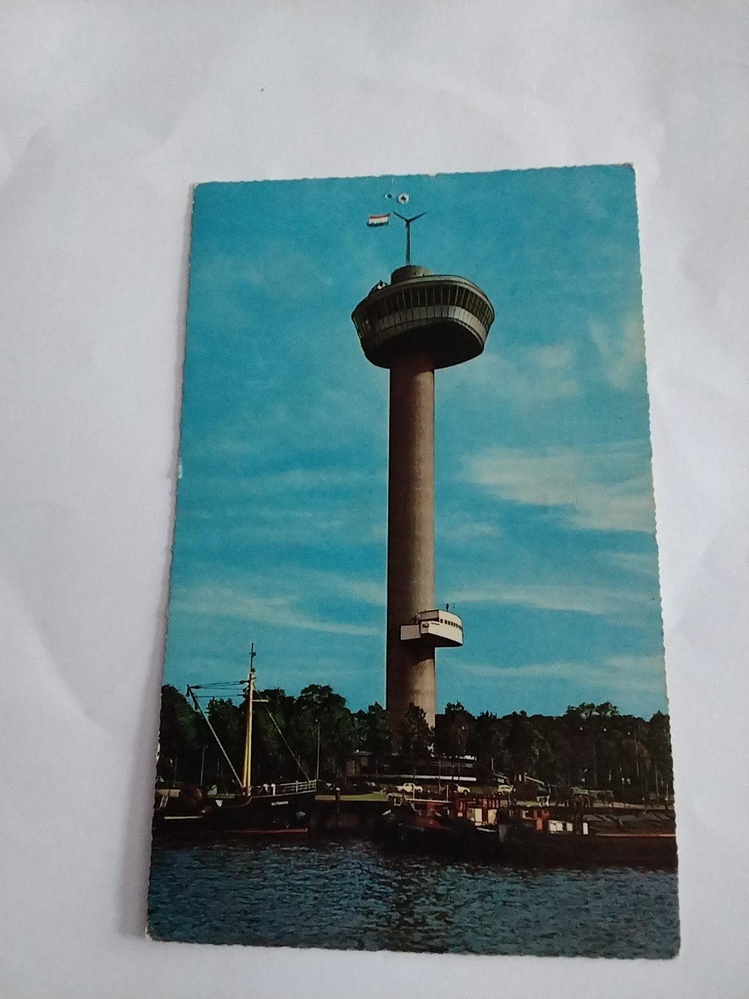 Oude ansichtkaart Euromast Rotterdam 1963, Verzamelen, Ophalen of Verzenden, 1960 tot 1980, Gelopen, Zuid-Holland
