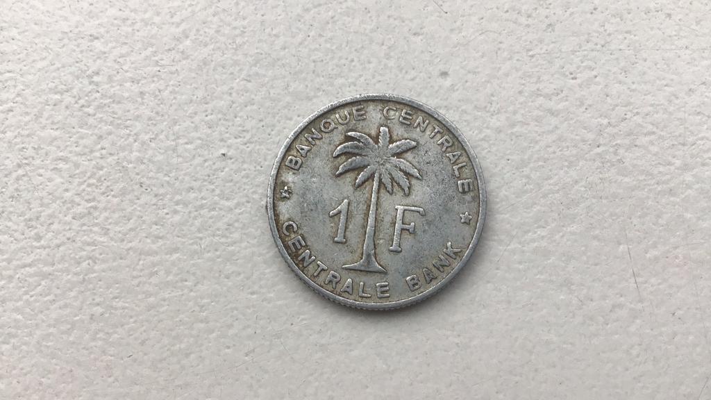 Belgisch Congo 1 franc 1957., Postzegels en Munten, Munten | Afrika, Ophalen of Verzenden, Overige landen