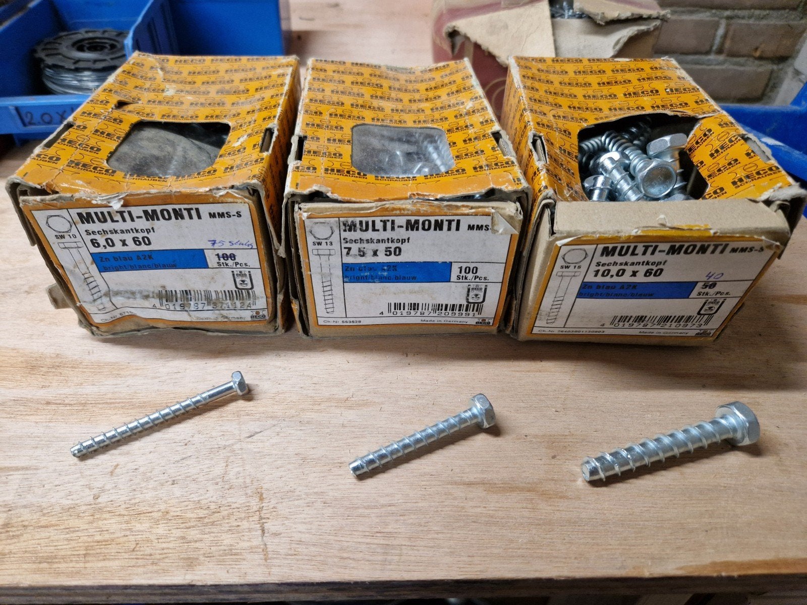 Heco Multi-Monti schroeven diverse maten, Ophalen, Schroeven