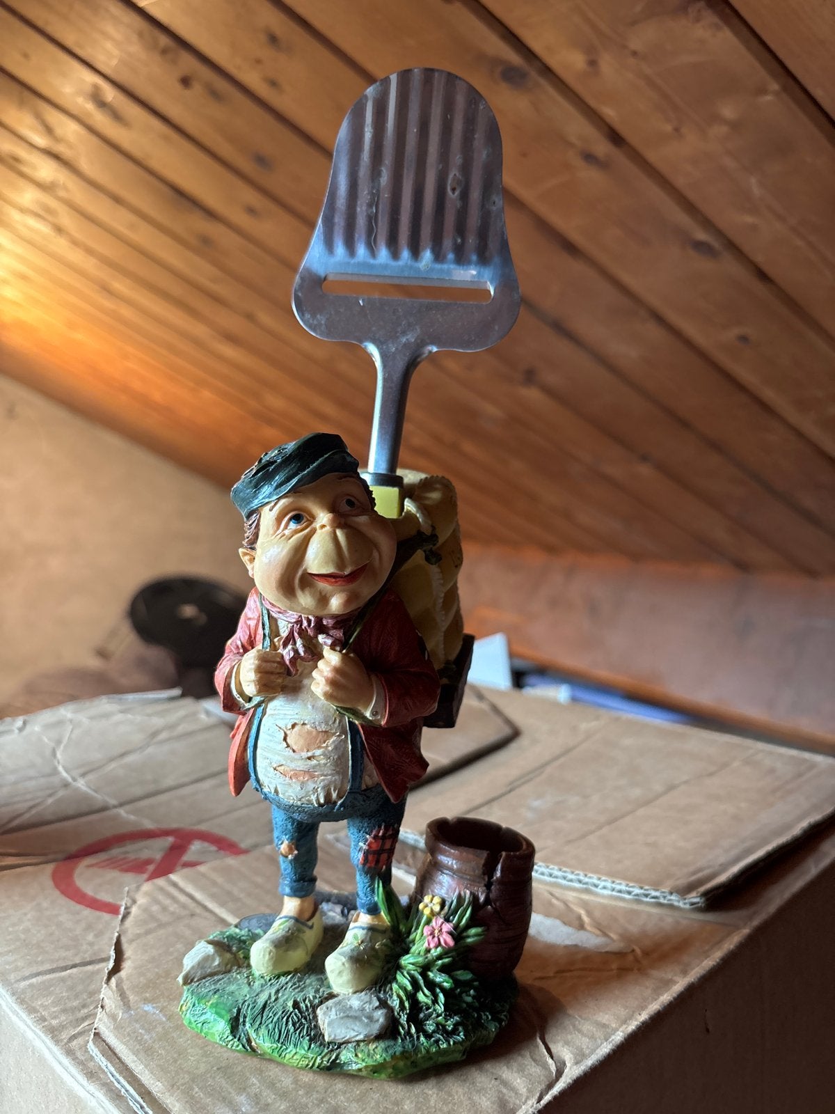 De Laaf Collectie beeldje met kaasschaaf, Verzamelen, Ophalen, Gebruikt, Laaf