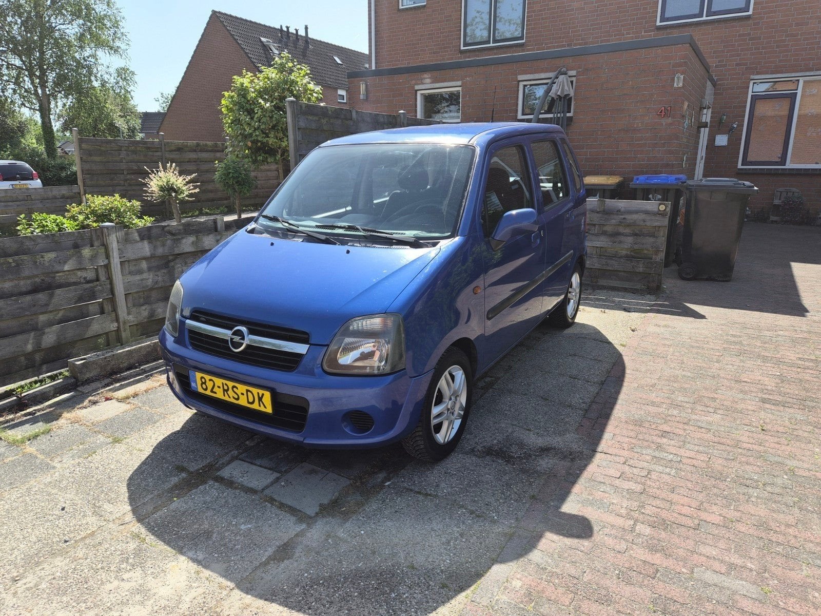 Opel Agila 1.2 16V Twinport 2005 Blauw, Auto's, Opel, Voorwielaandrijving, 40 €/maand, 4 cilinders, Blauw