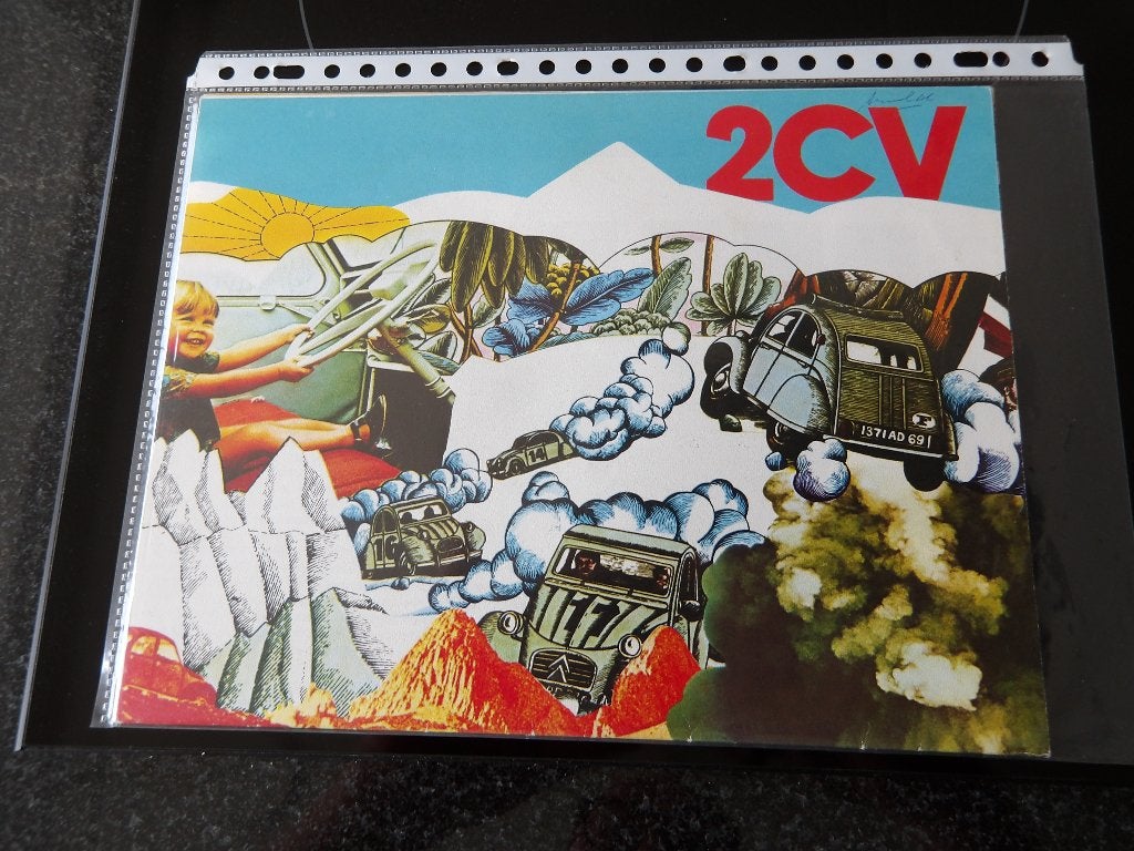 Vintage 2CV Citroën poster/print - Uniek design, Onbekend, Ophalen of Verzenden, Zo goed als nieuw, Citroën