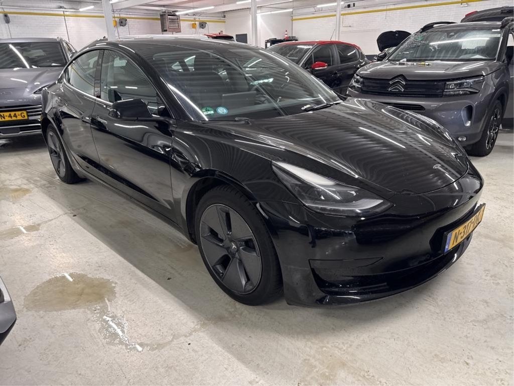 Tesla Model 3 / 2021 LFP FACELIFT TREKHAAK! BTW / NNB SoH, Auto's, Automaat, Achterwielaandrijving, Zwart, Zwart