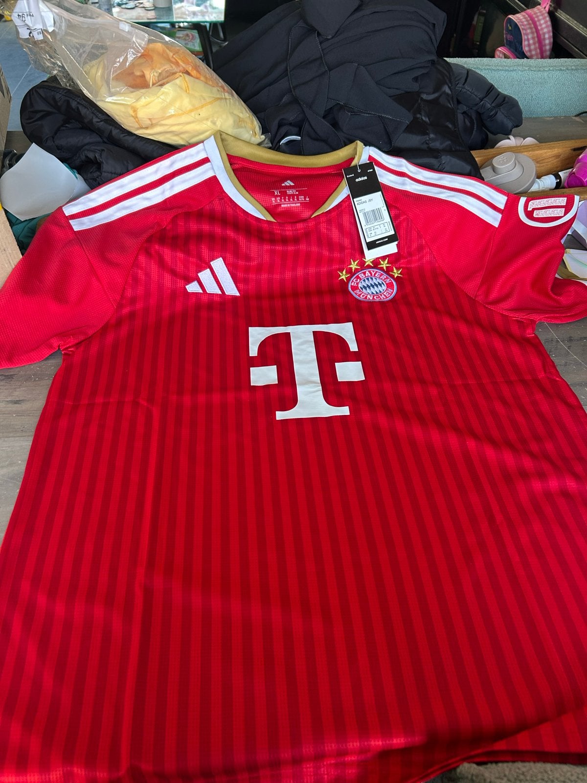 FC Bayern München Thuisshirt Replica XL, Kleding | Dames, Nieuw, Ophalen of Verzenden, Rood, Maat 46/48 (XL) of groter