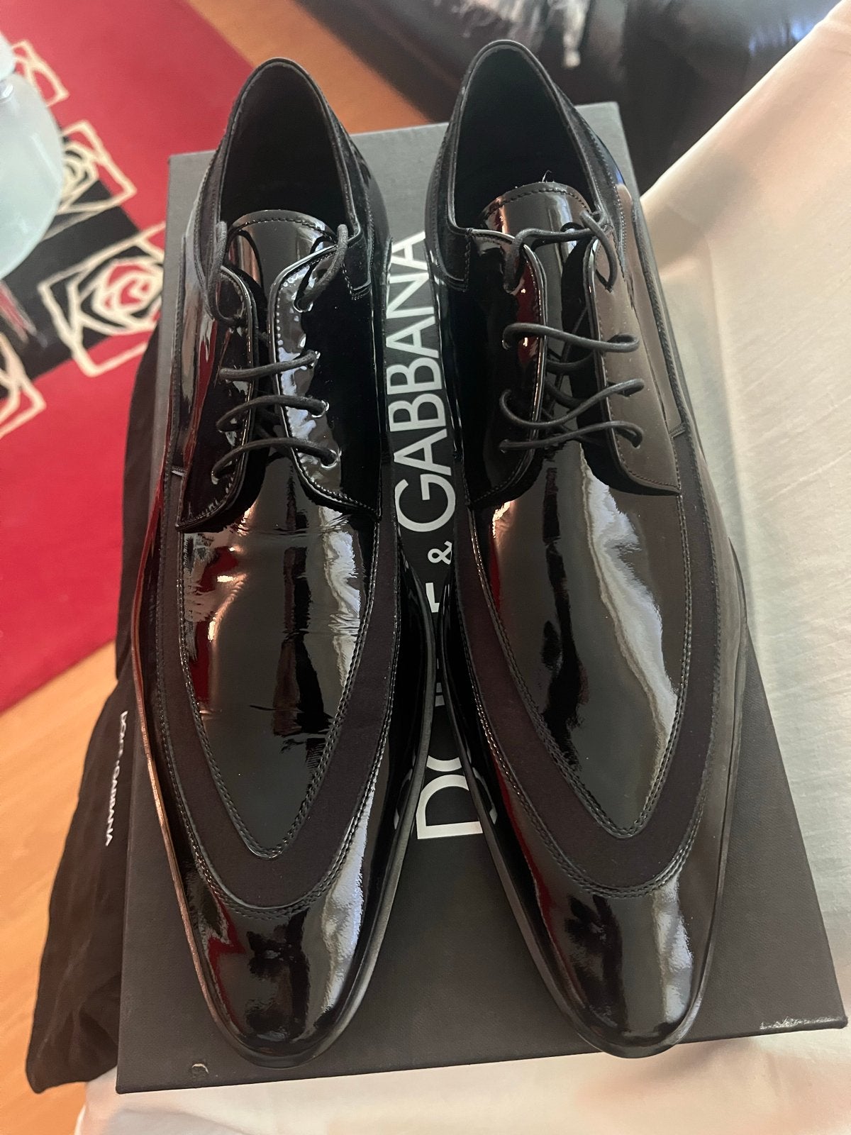 Dolce & Gabbana Nette Schoenen - Lak & Suède - Maat 43, Kleding | Heren, Ophalen of Verzenden, Nieuw, Zwart, Veterschoenen