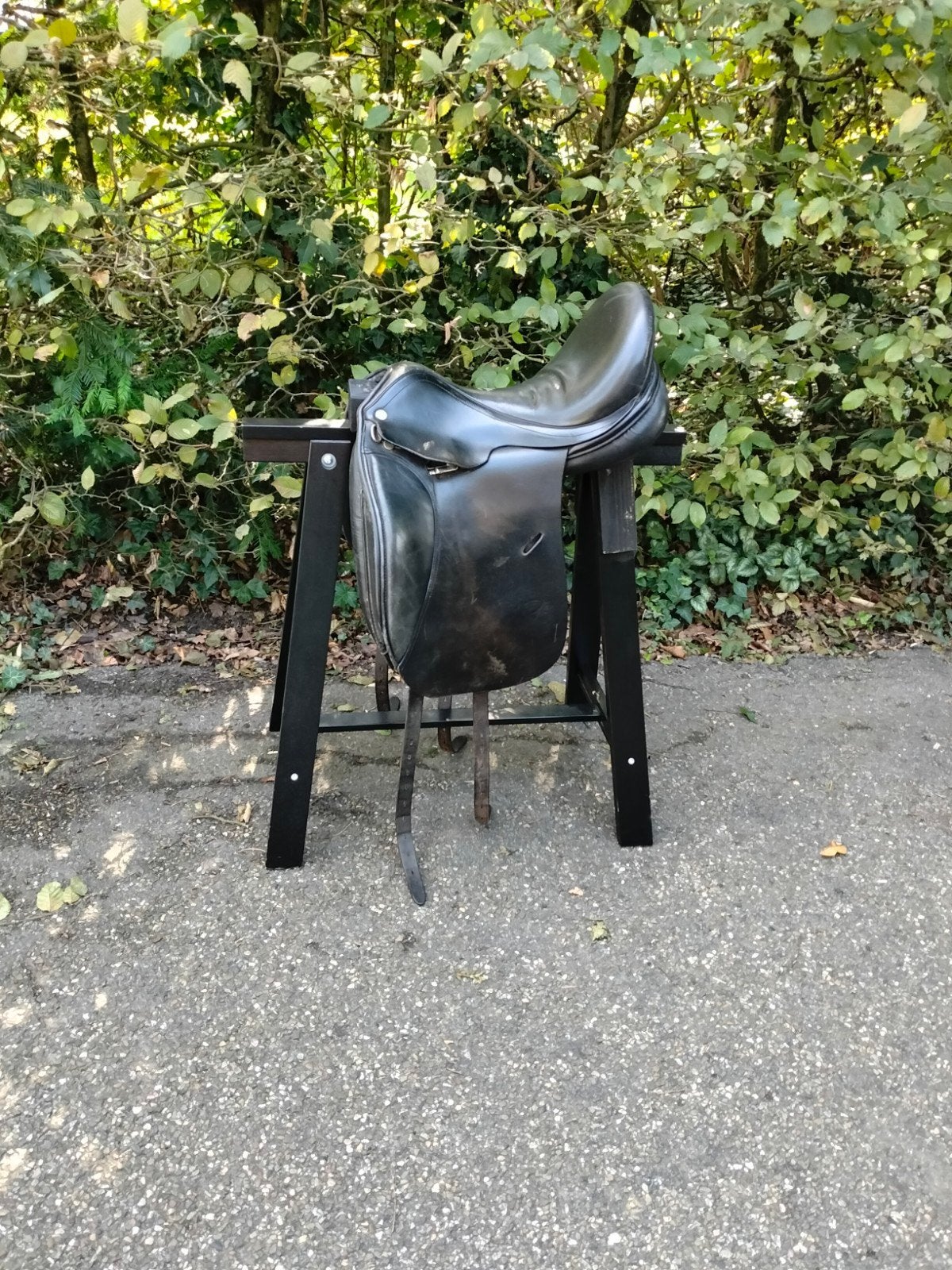 Uniek Rossner Zadel en bok stoel paarden meisjes kamer, Ophalen, Gebruikt, Bruin, Hout