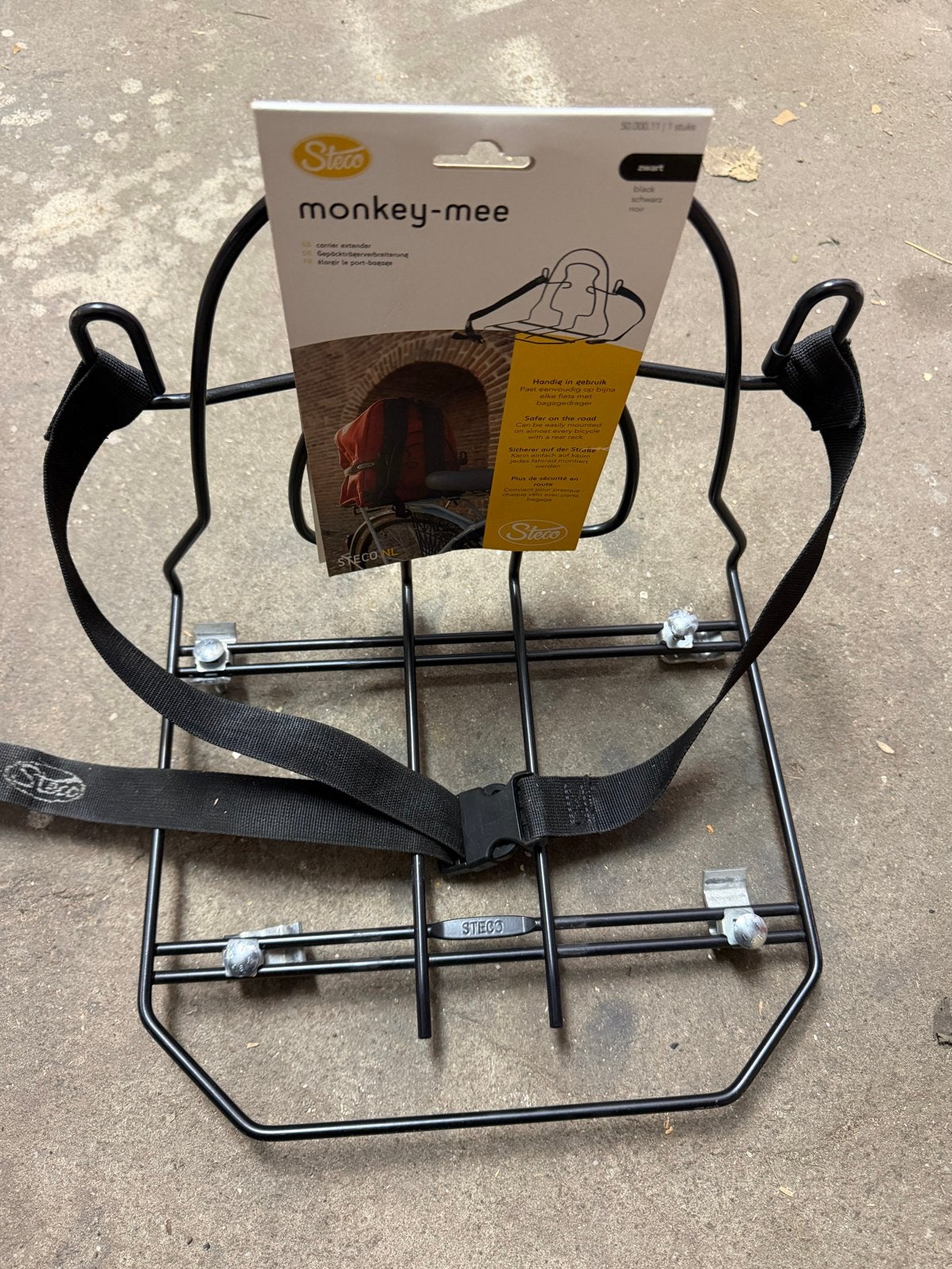 Steco Monkey-Mee Bagagedragerverbreder Zwart, Ophalen of Verzenden, Gebruikt