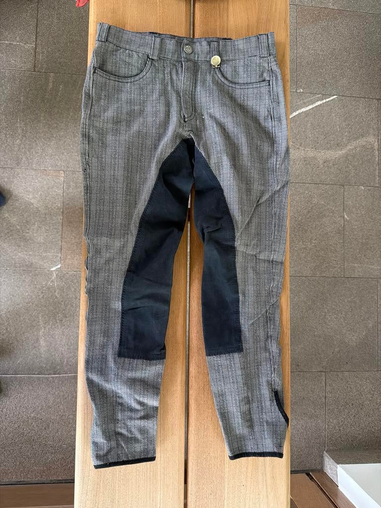 Pikeur paardij broek grijs geruit maat 170, Dieren en Toebehoren, Paardrijkleding, Ophalen of Verzenden, Zo goed als nieuw, Dressuur