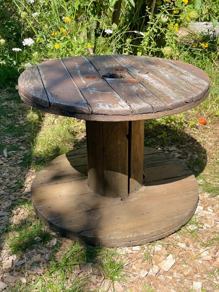 GRATIS — Houten Kabelhaspel, Tuin en Terras, Ophalen, Gebruikt, Rond, Hout