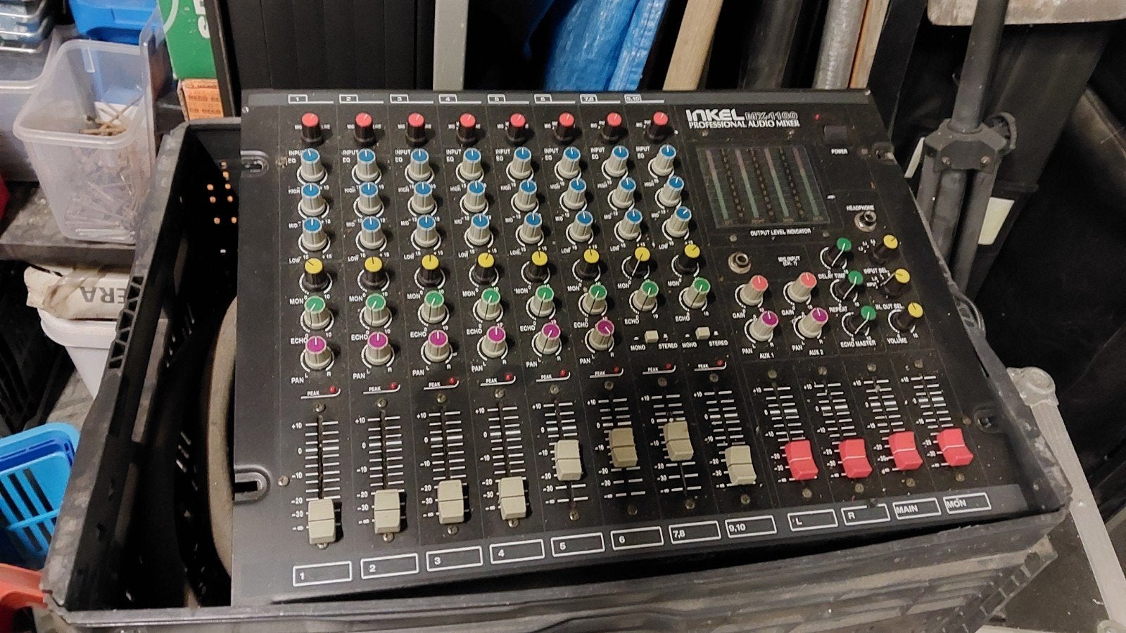 Pa set voor beginnend bandje oldskool, Muziek en Instrumenten, Mengpanelen, Ophalen, Gebruikt