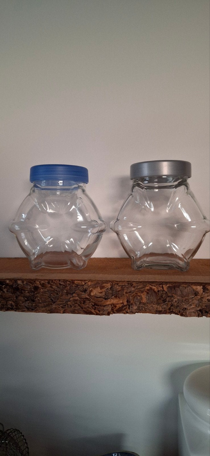 Glazen voorraadpotten van IKEA - Set van 2, IKEA, Ophalen of Verzenden, Voorraadpot, Meerkleurig