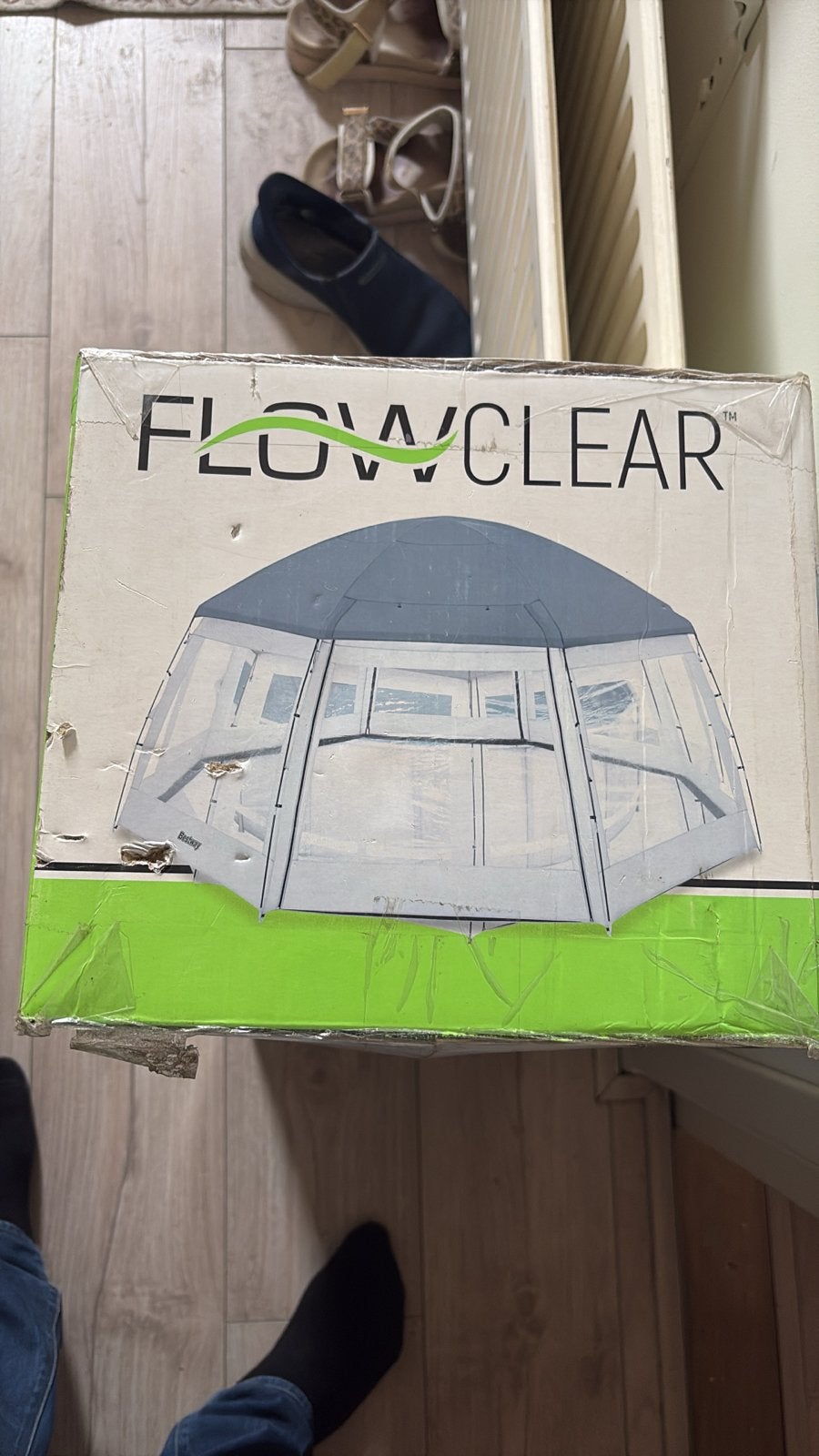 Flowclear Zwembadoverkapping 6x6m, 120 cm of meer, Overige typen, Rond, Ophalen of Verzenden