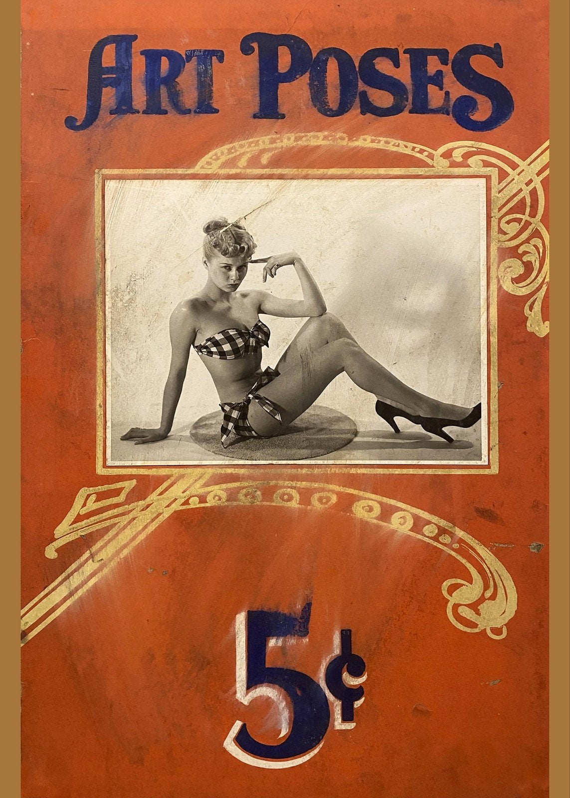 Vintage 'Art Poses' foto van een pin-up model, jaren '50, Ophalen of Verzenden, Overige onderwerpen