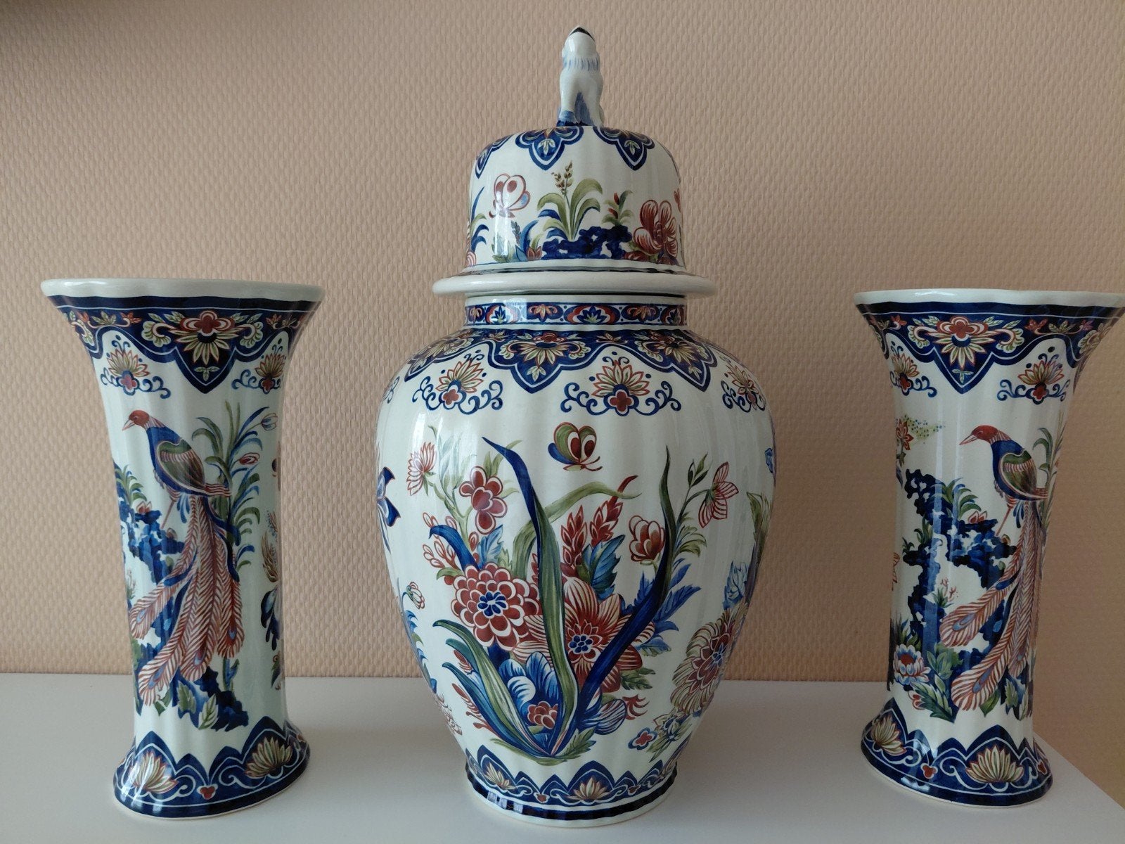 Boch Vieux Rhodes Handworked Vazen Set (3 stuks), Antiek en Kunst, Ophalen