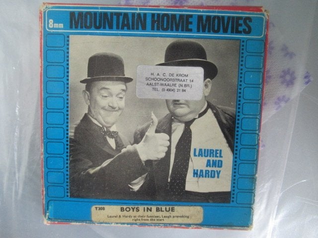 Laurel & Hardy: Boys in Blue 8mm film T308, Ophalen of Verzenden, 8mm film