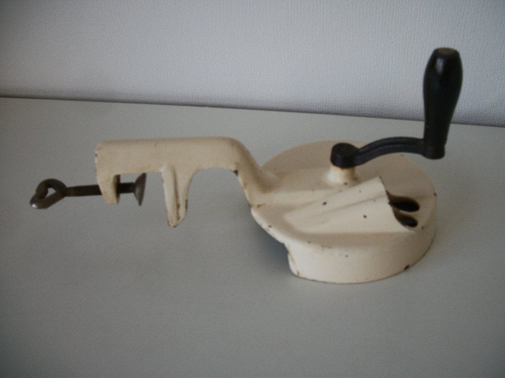 Snijbonenmolen - Emaille Crème, Ophalen of Verzenden