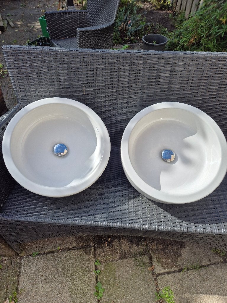 2x Waskom Duravit starck 2, Ophalen, Gebruikt, Steen, Wastafel