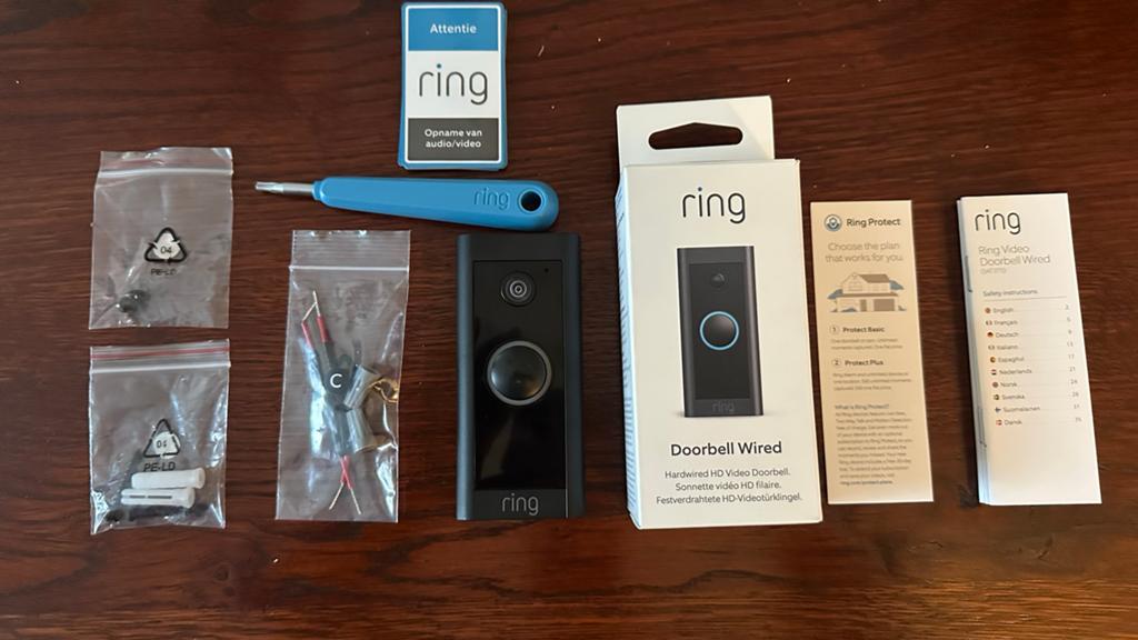 Ring Video Doorbell Wired - zo goed als nieuw in doos, Huis en Inrichting, Deurbellen, Ophalen, Ingebouwde camera, Nieuw, Bedraad