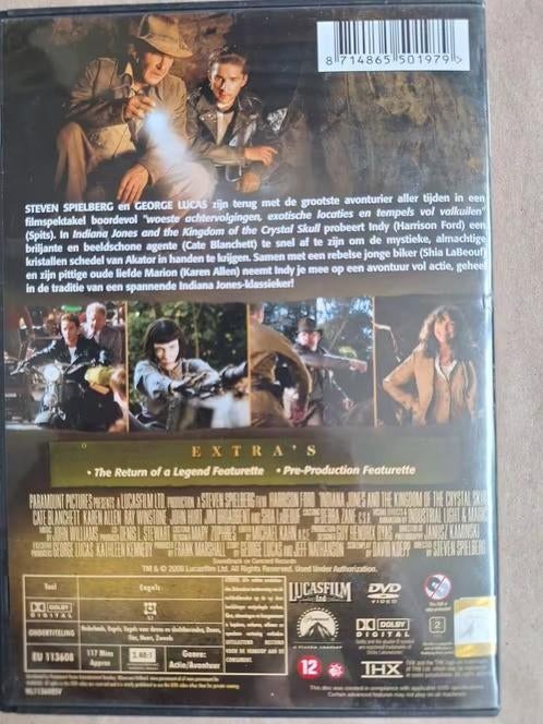 Dvd Indiana Jones hh, Vanaf 12 jaar, Ophalen of Verzenden, Zo goed als nieuw