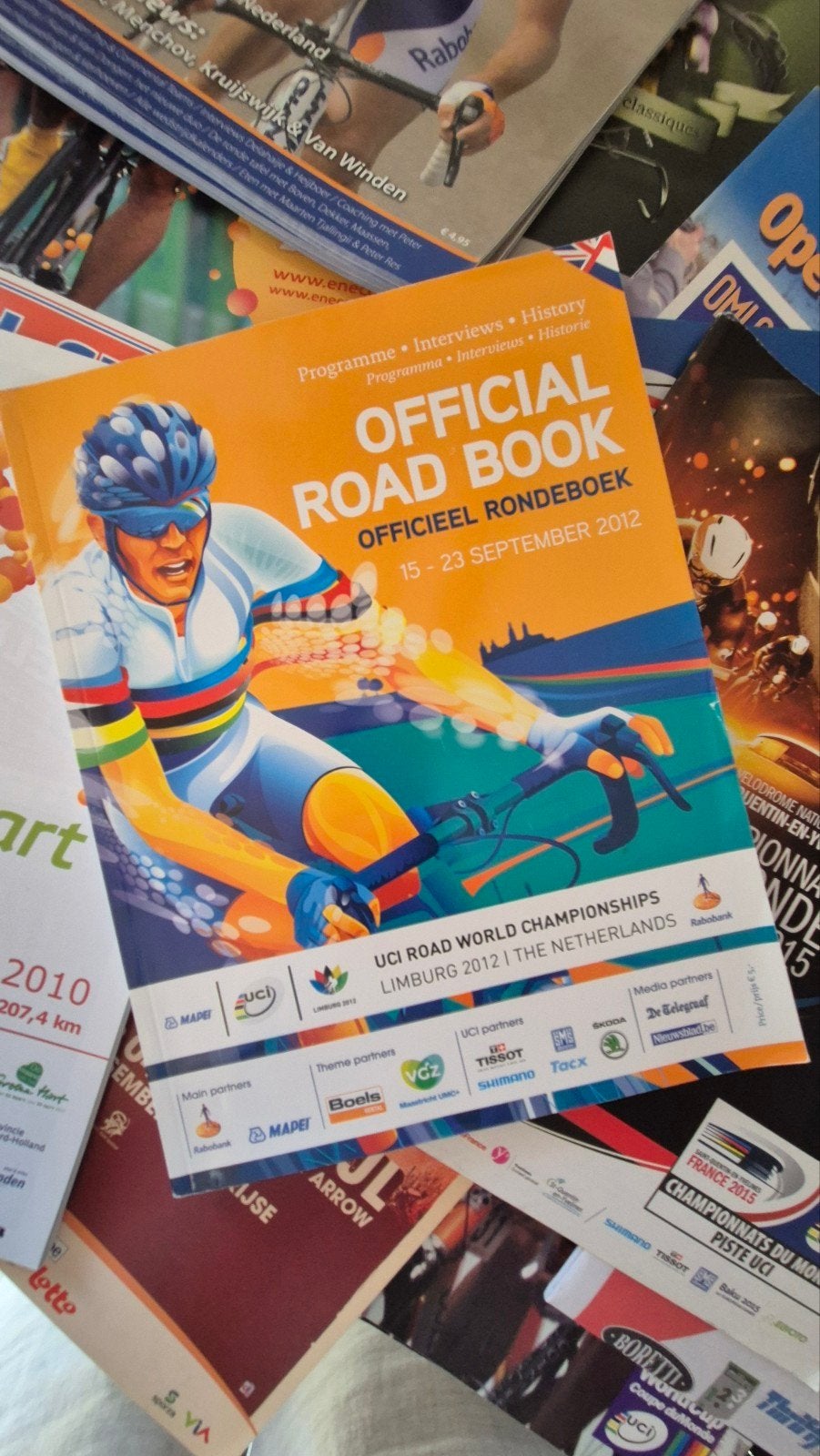 Programmabladen wielrennen, van 1984-2016, los of samen, Ophalen, Zo goed als nieuw, Overige sporten, Boek of Tijdschrift