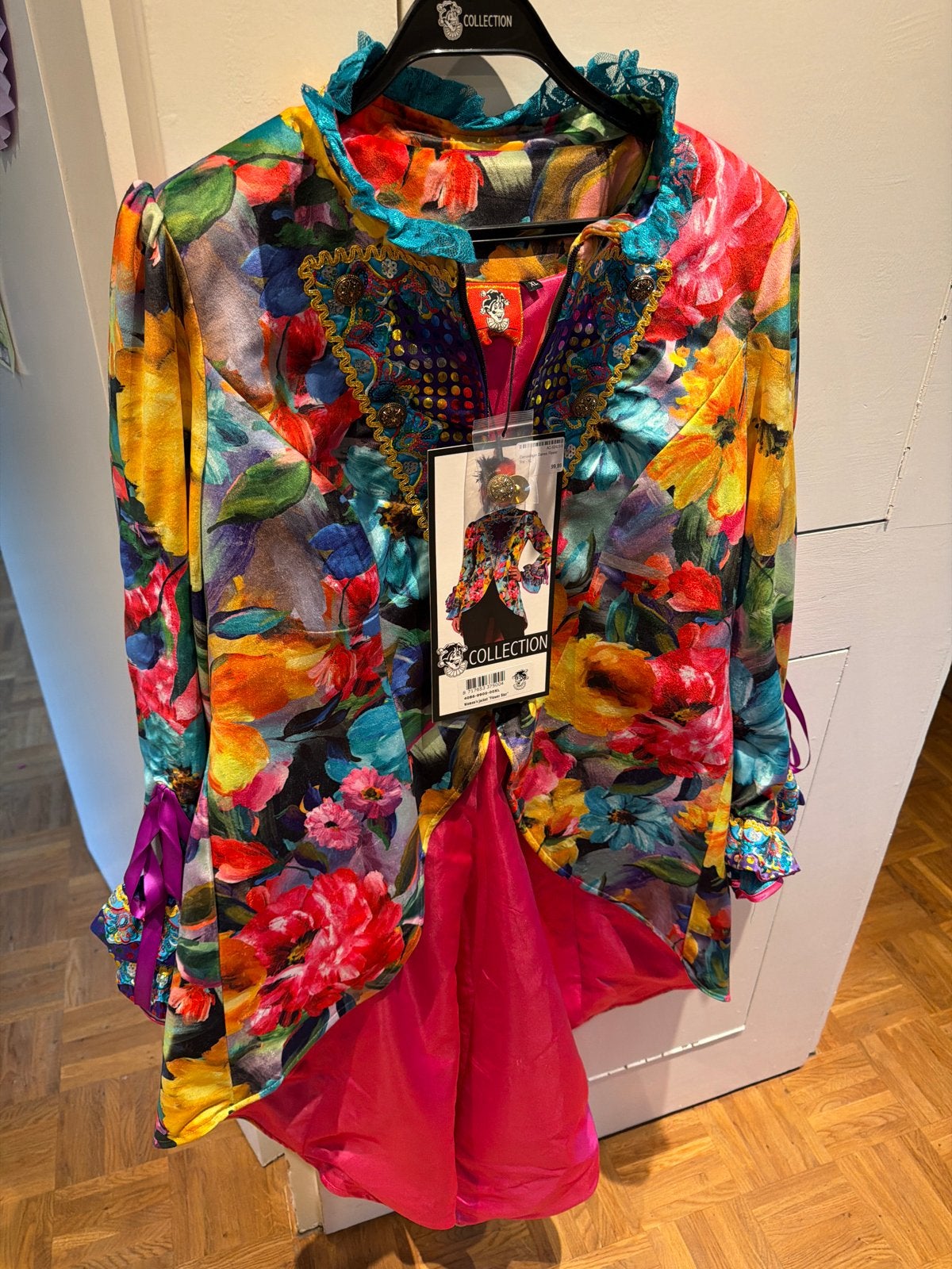 Carnavalsjas Dames Flower Star - XL, Kleding | Dames, Carnaval, Maat 46/48 (XL) of groter, Nieuw, Ophalen of Verzenden