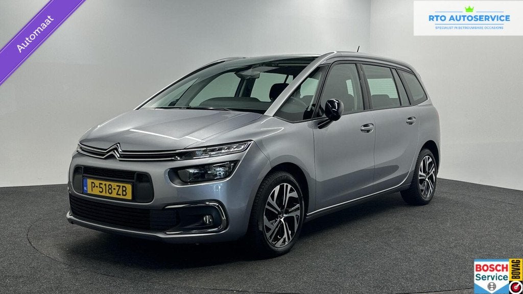 Citroen Grand C4 SpaceTourer 1.2 PureTech Business ECC NAVI, Stof, Gebruikt, 1199 cc, Met garantie (alle)