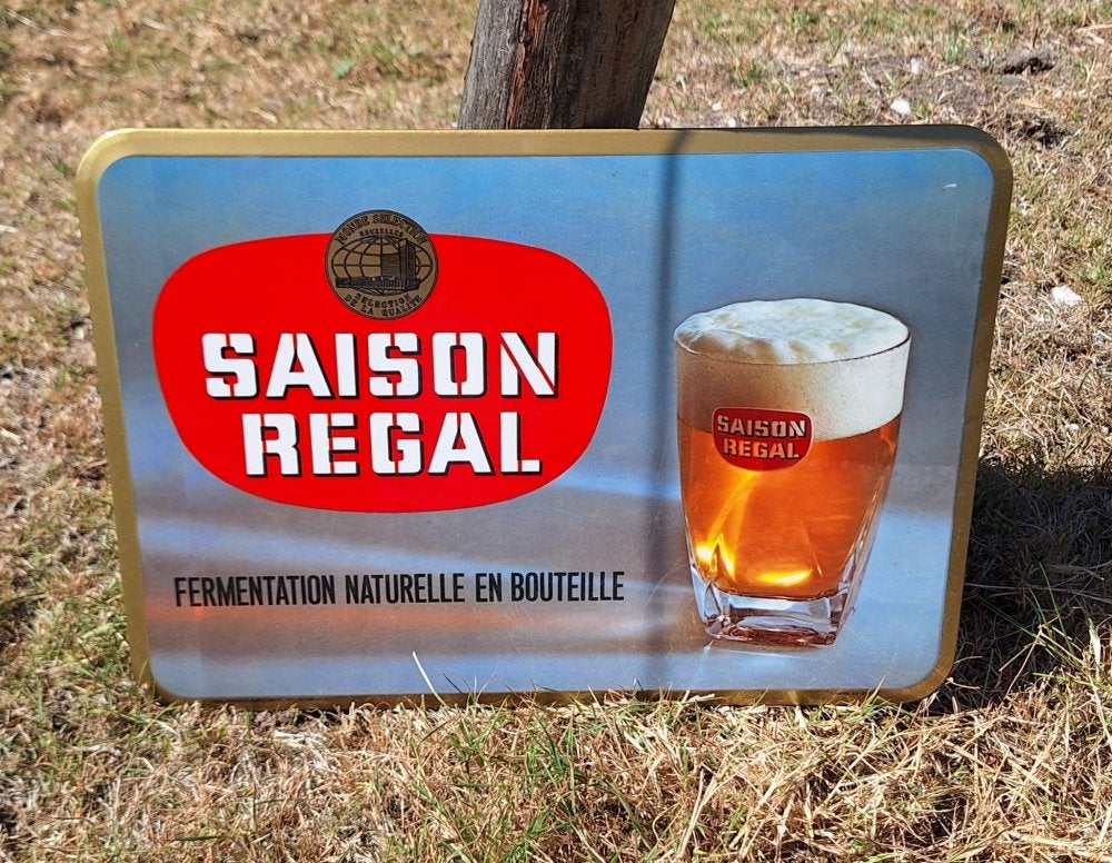 Glacoide reclamebord van Saison Regal, een Belgisch bier🍺, Verzamelen, Reclamebord, Gebruikt, ., Ophalen of Verzenden
