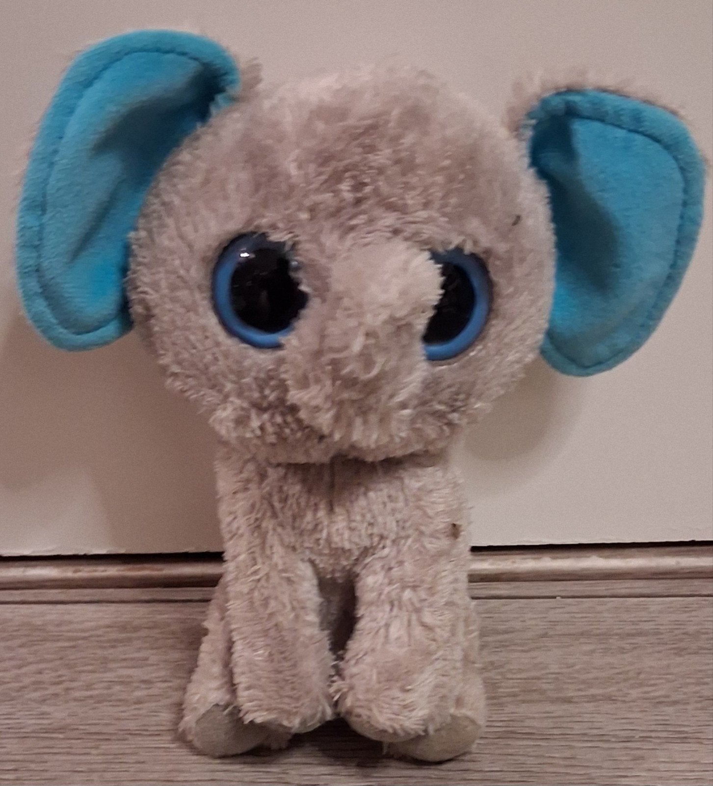 ty beanie boo olifantje 16 cm, Overige karakters, Grijs, Ophalen of Verzenden, Zo goed als nieuw