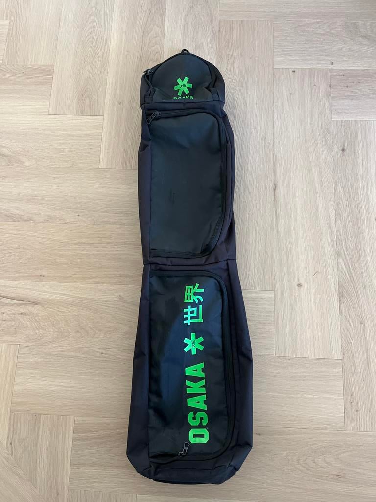 Osaka Hockeysticktas - Zwart met Groen Logo, Ophalen, Zo goed als nieuw, Tas
