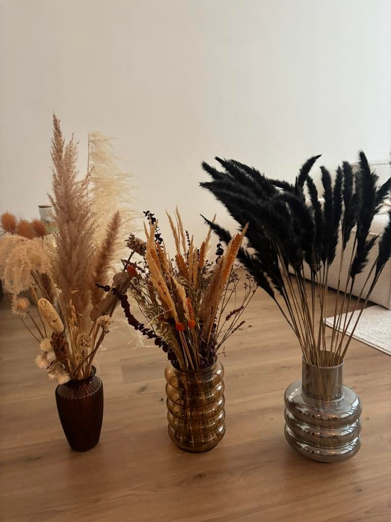 Loods5 zara home droogbloemen boeket vazen plus gratis vaas, Ophalen of Verzenden, Zo goed als nieuw