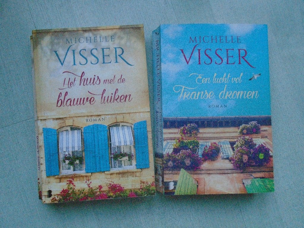 blauwe luiken & franse dromen, michelle visser, Boeken, Ophalen of Verzenden, Zo goed als nieuw, Michelle visser