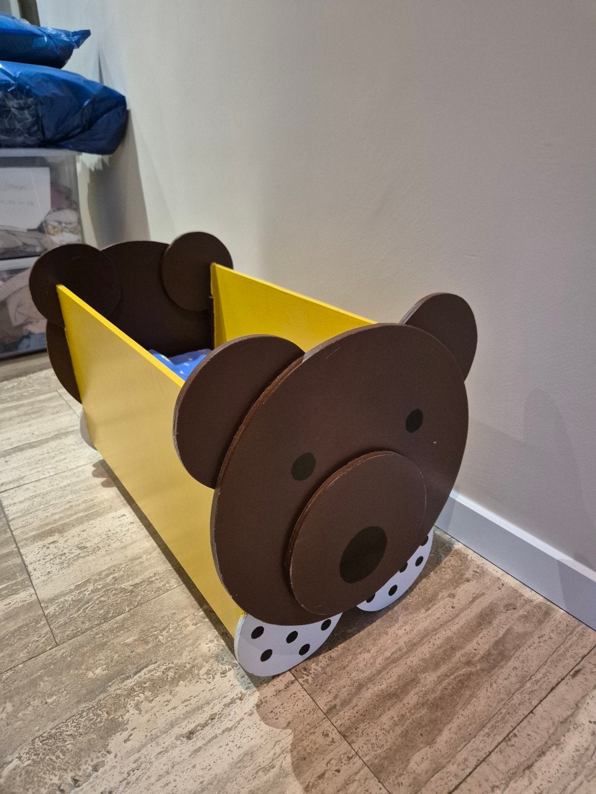 Beren poppenbedje/poppenwiegje met matras en deke, Ophalen, Gebruikt, Overige typen