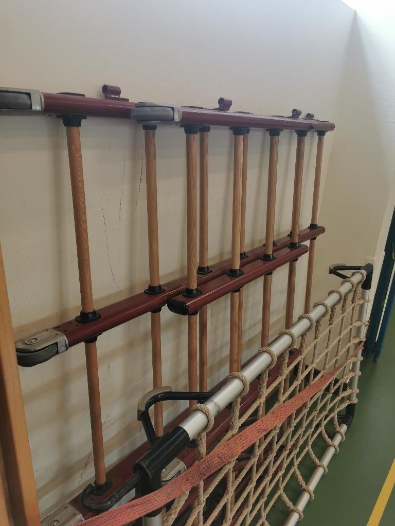 T-klimrek gym, Ophalen, Gebruikt, Klimnet, Aanbouwonderdeel
