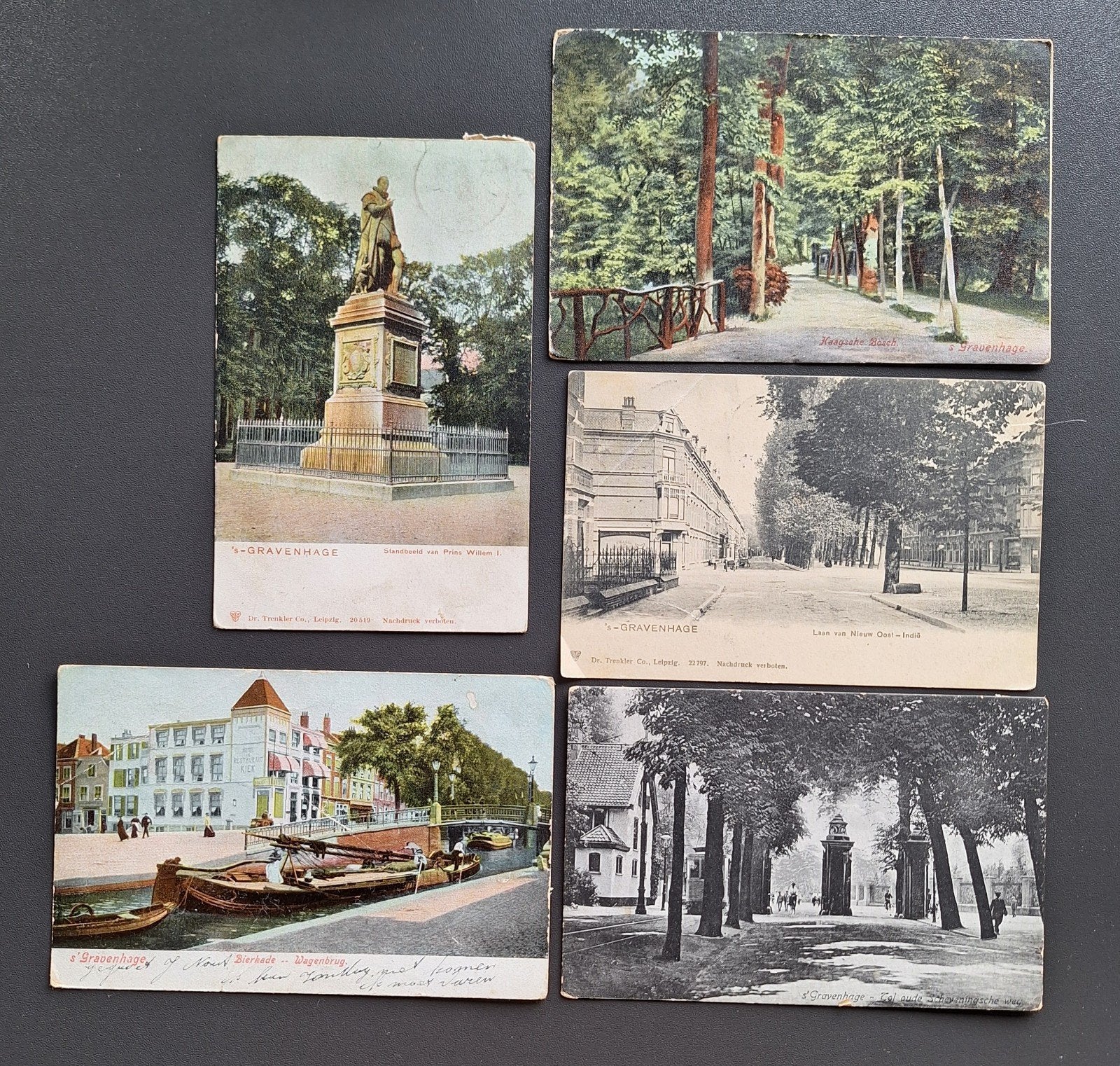 Oude Ansichtkaarten Den Haag - Diverse Gezichten, Verzamelen, Ophalen of Verzenden, Voor 1920, Gelopen, Zuid-Holland
