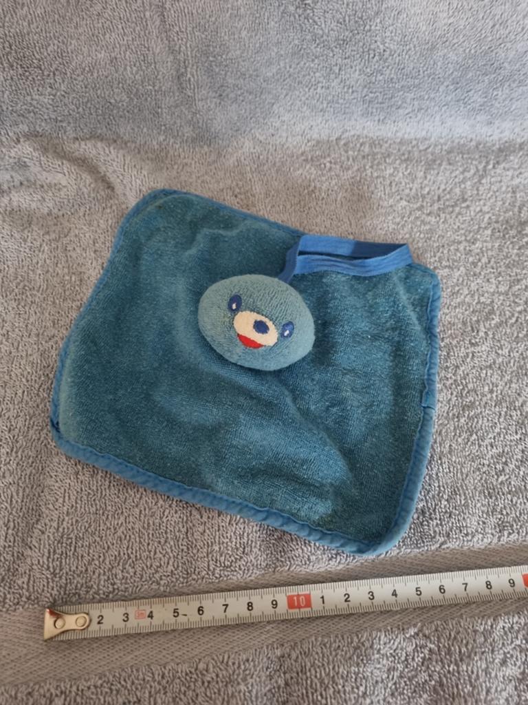 Nestle beer knuffel doekje vierkante blauwe nr 31, Ophalen of Verzenden, Nieuw, Beer