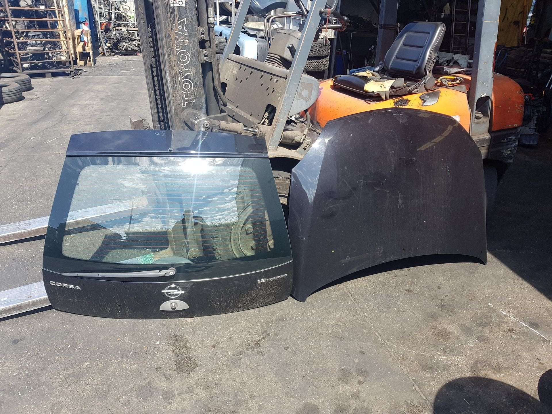 OPEL CORSA C ACHTERKLEP +MOTORKAP, Gebruikt, -, Opel, Ophalen of Verzenden