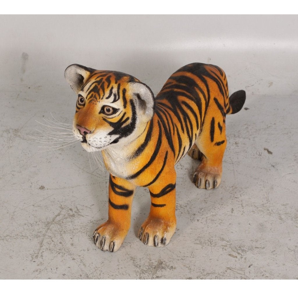 Tiger Cub Standing – Tijger beeld Lengte 82 cm, Ophalen, Nieuw, Overige soorten, Beeldje of Figuurtje