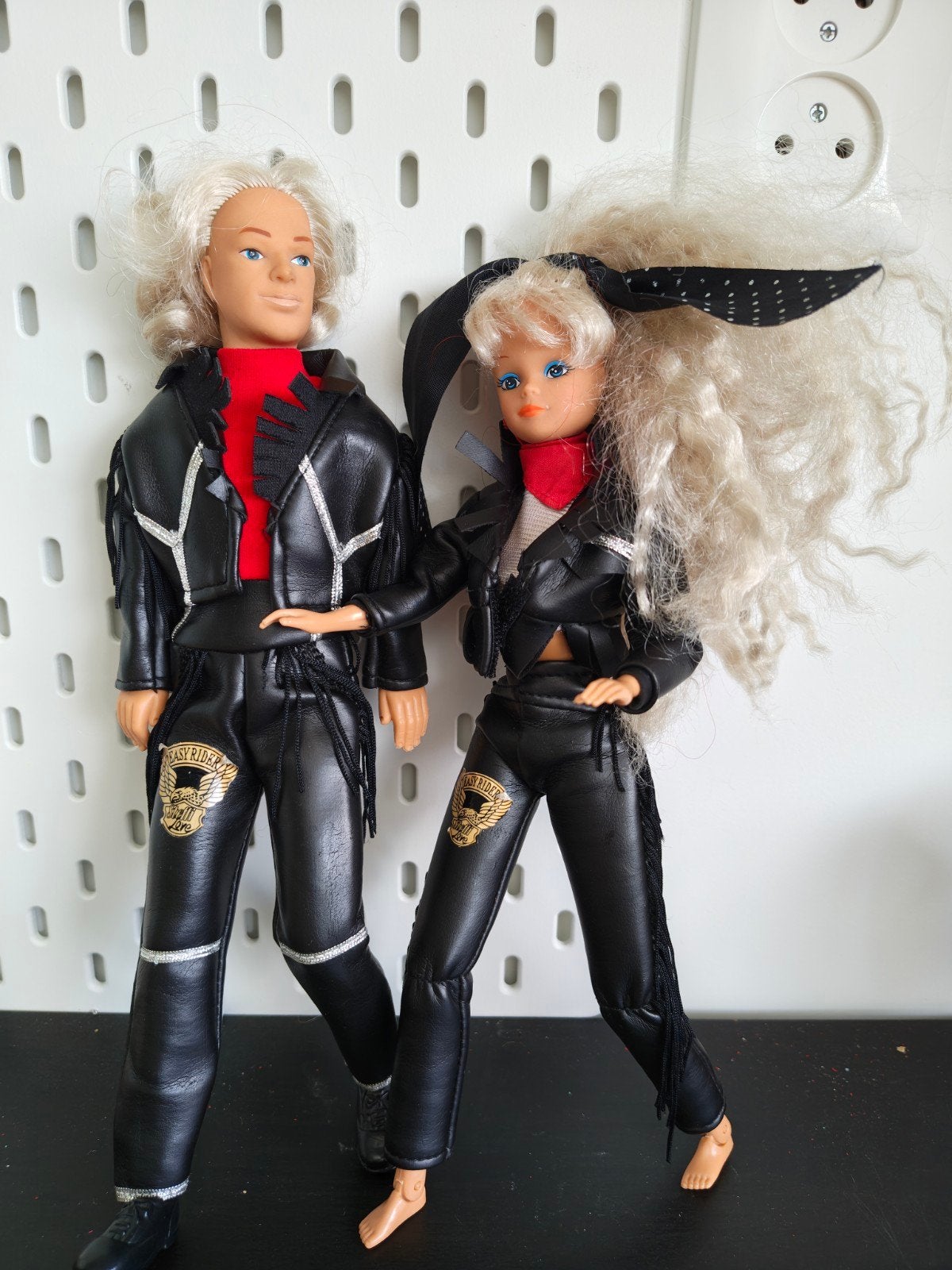 Jaren '90 Simba Steffi Love & Kevin 'Easy Rider' poppen set, Kinderen en Baby's, Ophalen of Verzenden, Gebruikt, Overige typen