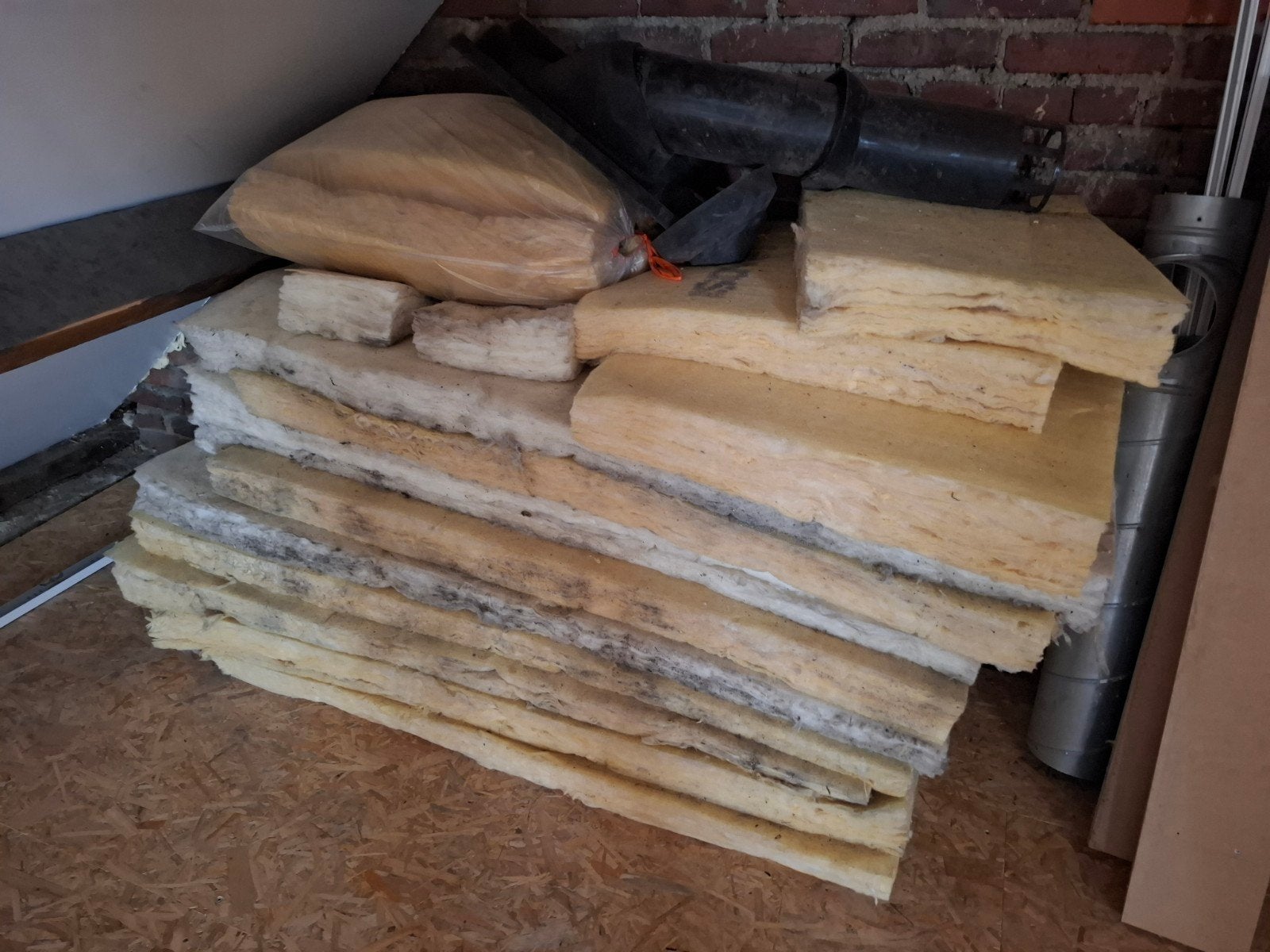 Isover glaswol isolatie gebruikt, Ophalen, 4 tot 8 cm, Gebruikt, Vloerisolatie