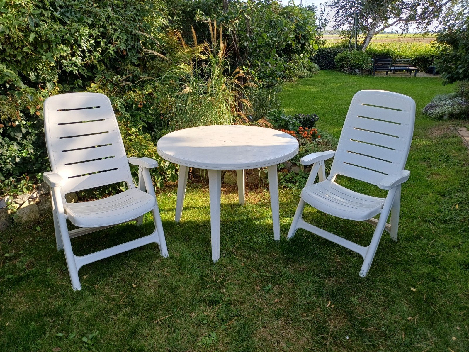 In uitstekende staat verkerende Flair Plaisir tuinset, Kunststof, Zo goed als nieuw, Tuinset, Ophalen
