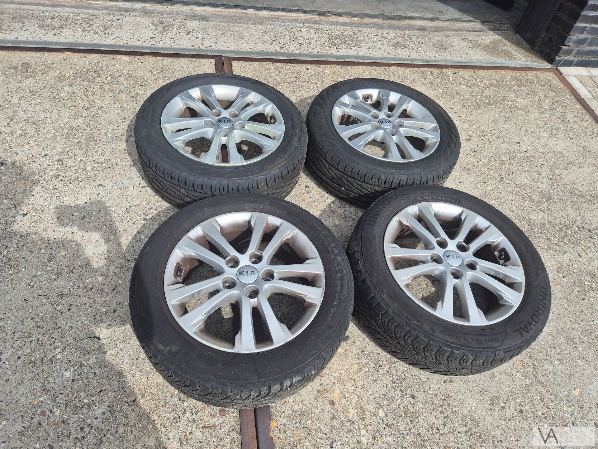 Set velgen met banden Kia Ceed 16 inch 2x8 2x5mm, Gebruikt, -, -, Banden en Velgen