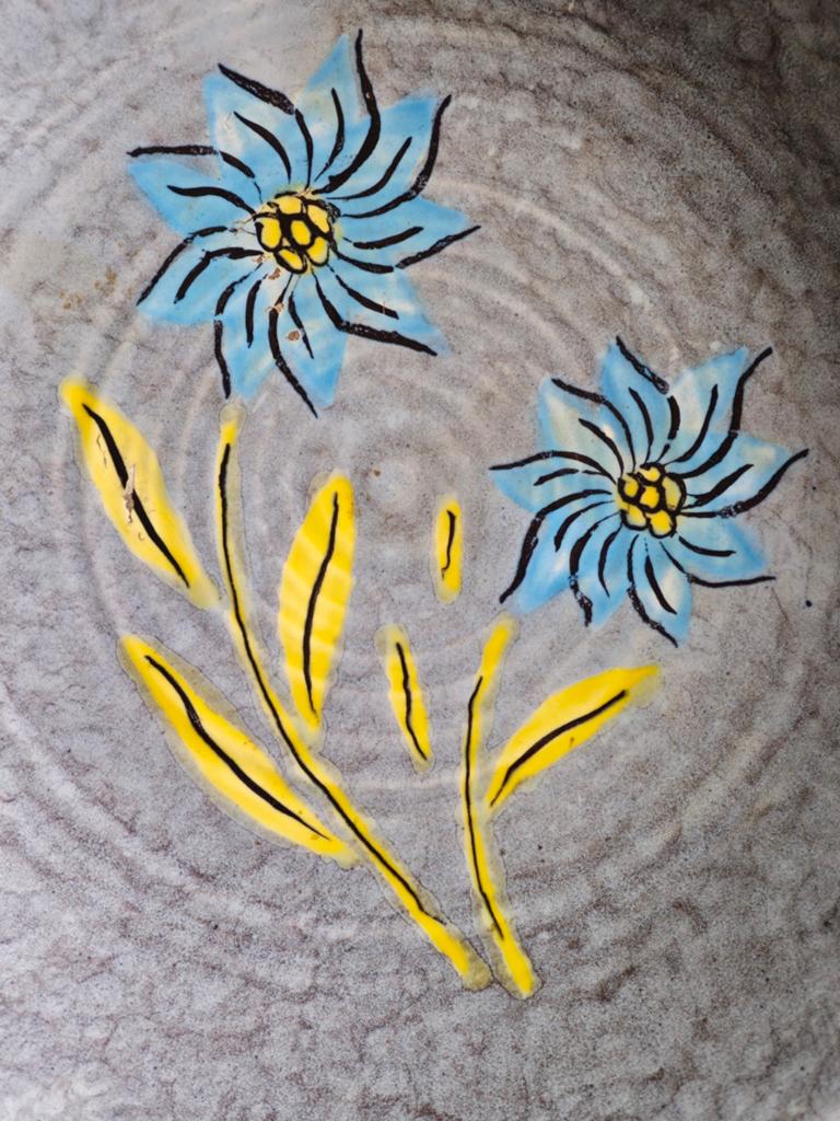 Schaal met twee bloemen Duitsland, Ophalen of Verzenden