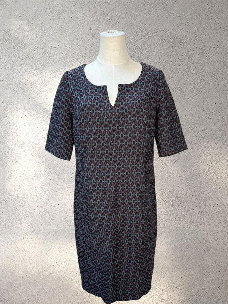 Caroline Biss Geometric Jacquard Shift Dress  Size 44, Kleding | Dames, Ophalen of Verzenden, Zo goed als nieuw