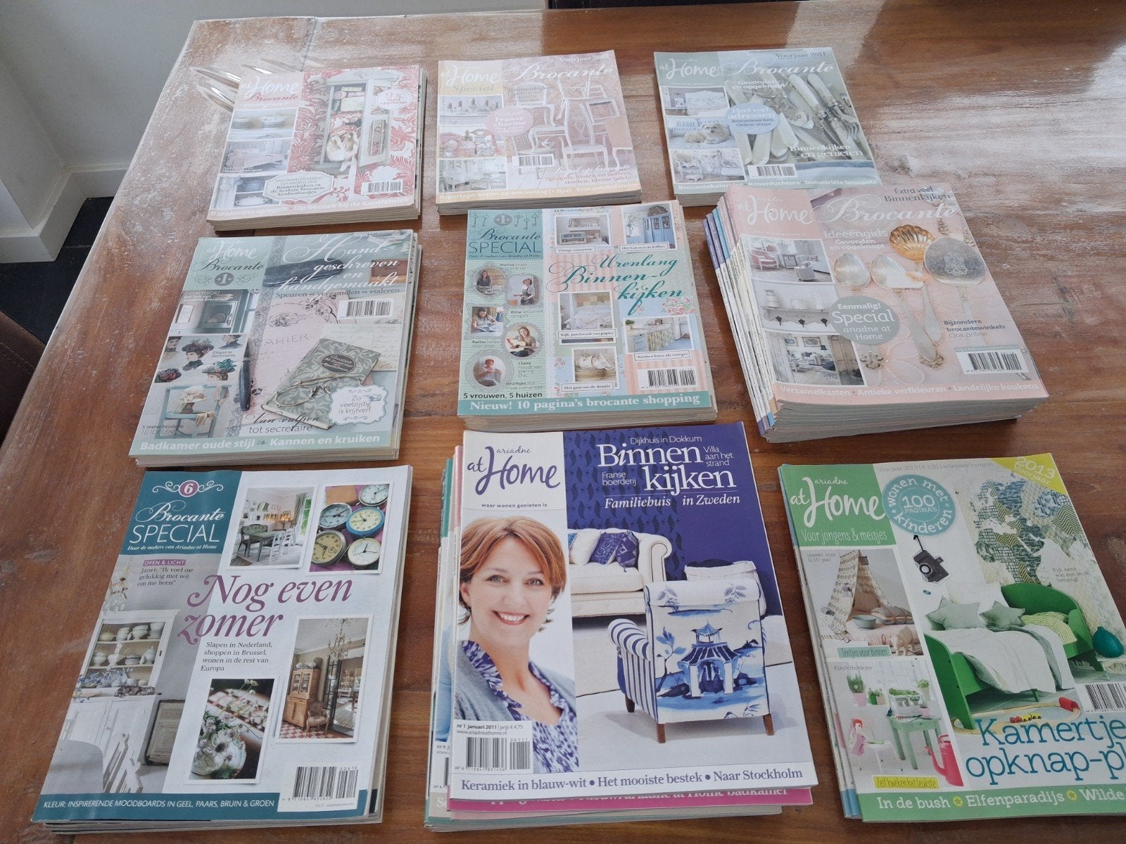 80 tijdschriften Brocante, Landleven Wonen & Specials, Ophalen, Gelezen, Overige typen