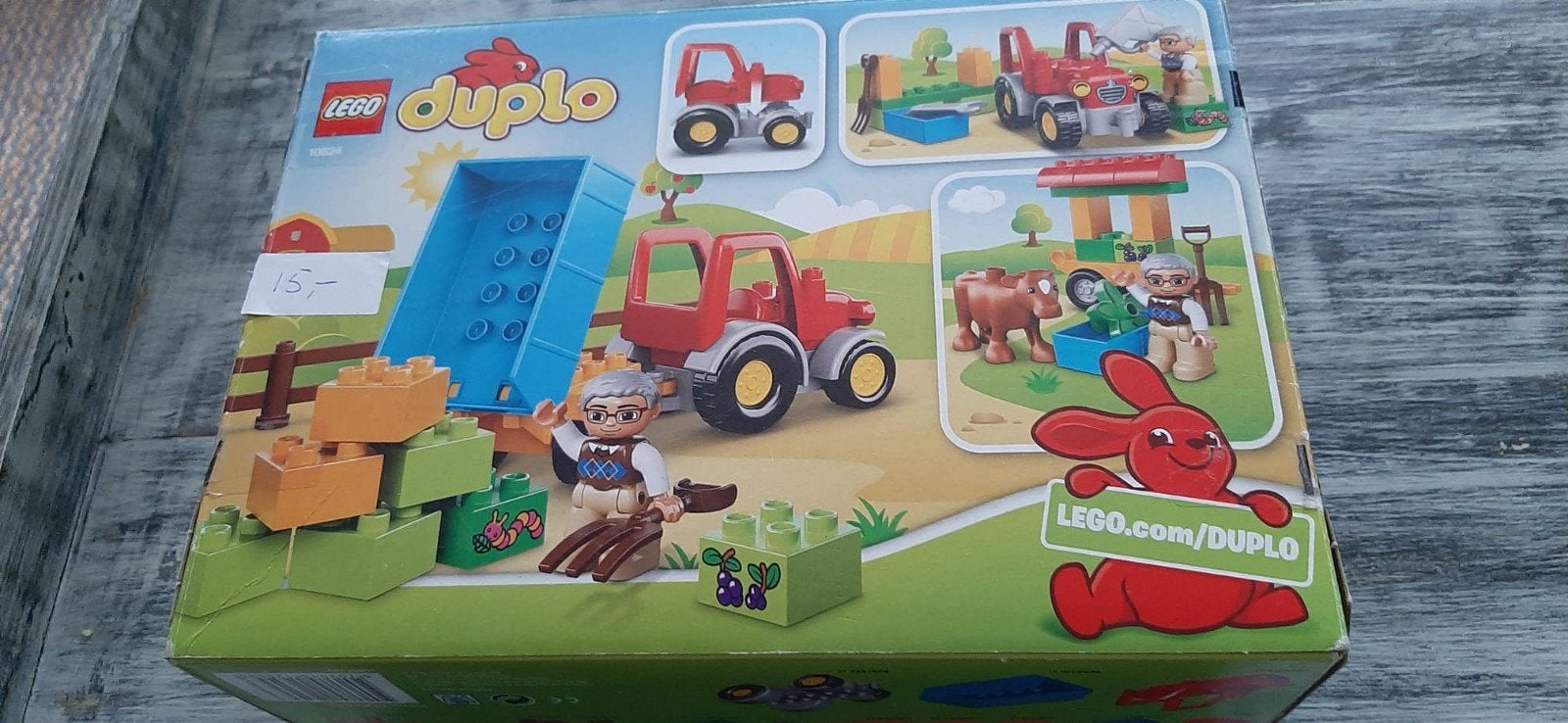 LEGO Duplo 10524 Boerderij Tractor Set, Kinderen en Baby's, Inclusief minifiguren, Gebruikt, Ophalen of Verzenden, Duplo