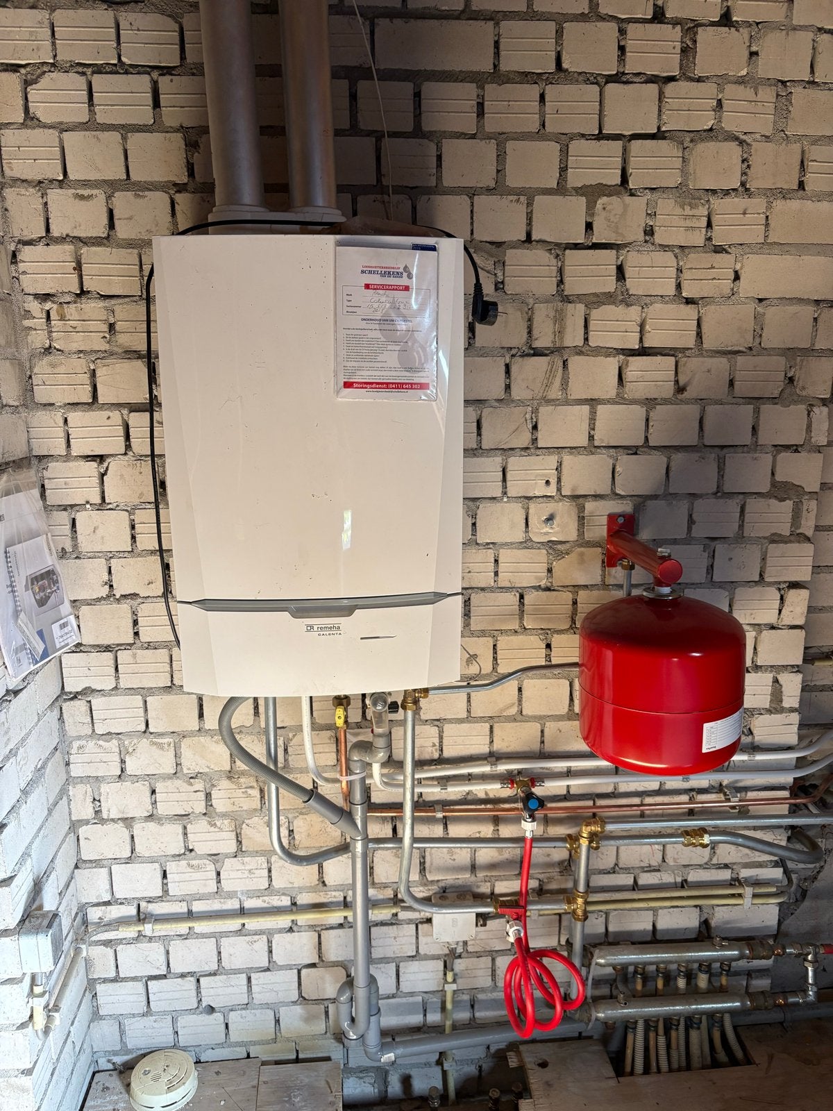 Remeha Calenta 40c CW5 HR-combiketel+Exp.vat+thermostaat, Ophalen, Hoog rendement (Hr), Cv-ketel of Combi-ketel, Zo goed als nieuw