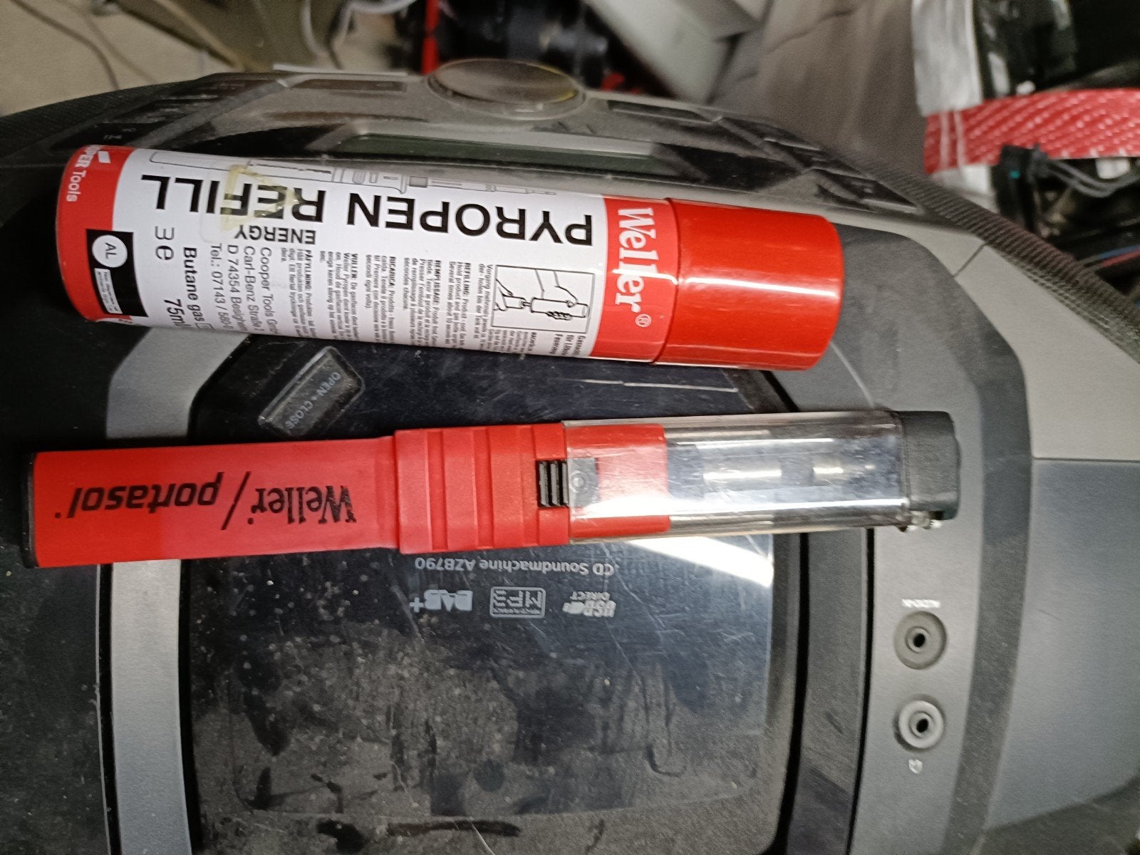 Weller Portasol Gas Soldeerbout met Pyropen Navulling, Verzenden, Gebruikt